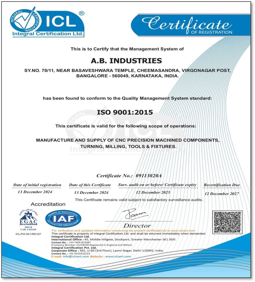 ISO 9001:2015 Certified